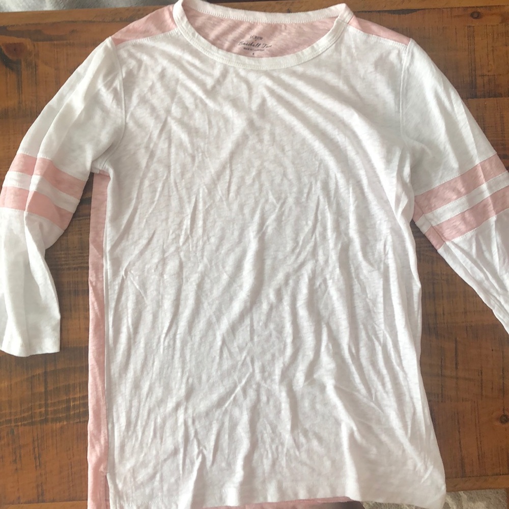 J crew factory baseball tee, size S